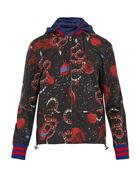 gucci mens python jacket|Gucci hooded jacket men.